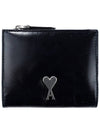 Heart Logo Half Wallet Navy - AMI - BALAAN 2