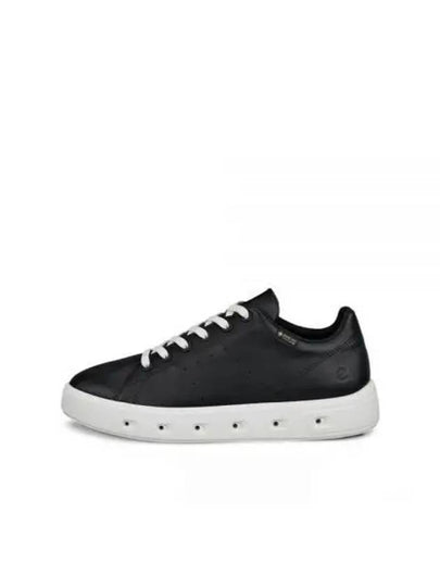 Women's Street 720 Leather Gore-Tex Low Top Sneakers Black - ECCO - BALAAN 2