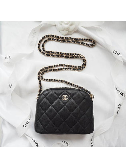 CC Logo Mini Pouch Cross Bag Black - CHANEL - BALAAN 2