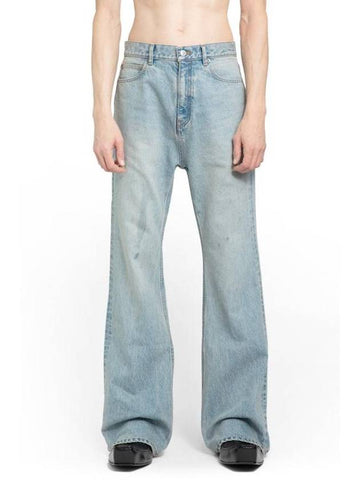 Denim Straight Pants 773760TJW79 4076 BLUE - BALENCIAGA - BALAAN 1