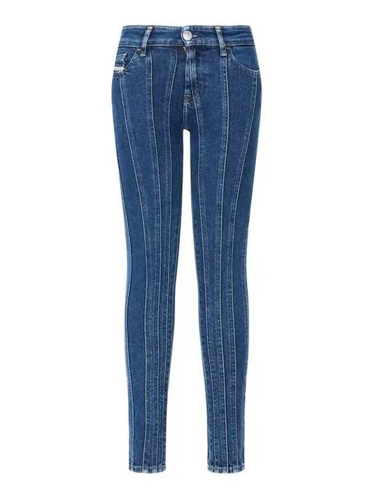 Slit line super skinny jeans D SLANDY blue - DIESEL - BALAAN 1