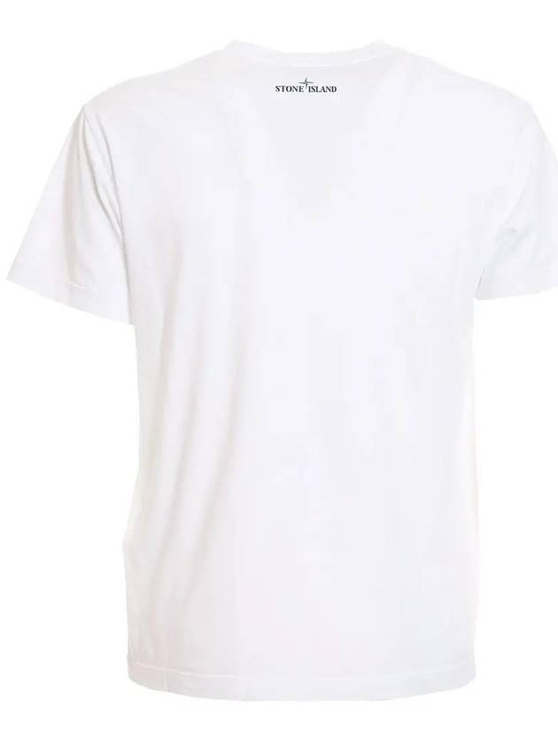 Compass Logo Printing Short Sleeve T-Shirt White - STONE ISLAND - BALAAN 4