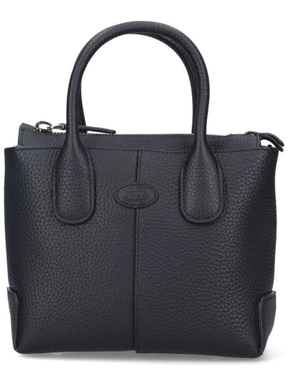 Di Leather Tote Bag Black - TOD'S - BALAAN 2