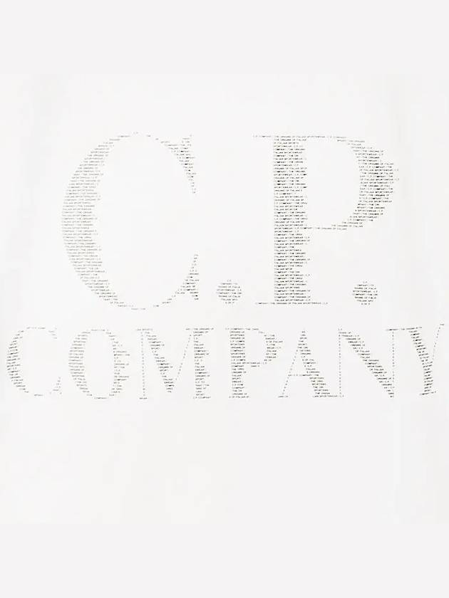 Logo Print Short Sleeve T-Shirt White - CP COMPANY - BALAAN 4