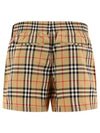 Banding Check Cotton Shorts Beige - BURBERRY - BALAAN 3