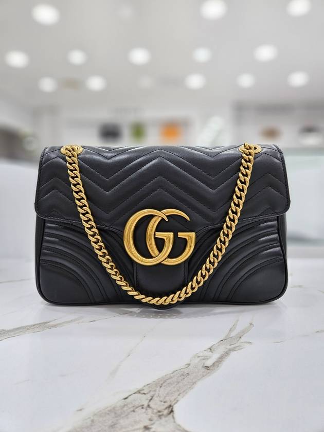 GG Marmont Medium Matelasse Shoulder Bag 443496 - GUCCI - BALAAN 2