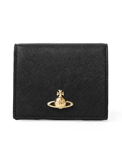 ORB Logo Half Wallet Black - VIVIENNE WESTWOOD - BALAAN 2