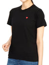 Comme des Gar ons Mini Red Waffen Women s Short Sleeve T Shirt AZ T303 051 1 - COMME DES GARCONS PLAY - BALAAN 5