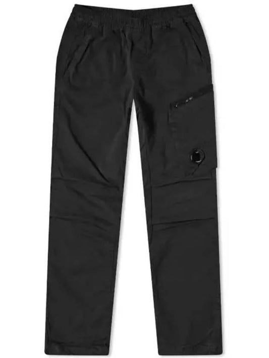 Lens Wappen Stretch Band Straight Pants Grey - CP COMPANY - BALAAN 2