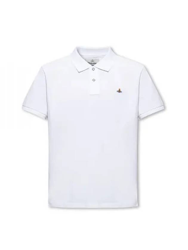 Embroidered Logo Classic Polo Shirt White - VIVIENNE WESTWOOD - BALAAN 2