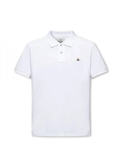 Embroidered Logo Classic Polo Shirt White - VIVIENNE WESTWOOD - BALAAN 2