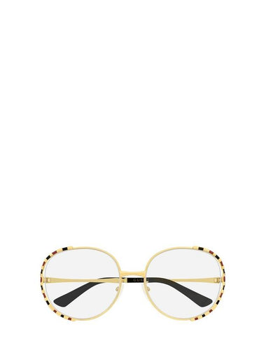 Eyewear Round Metal Eyeglasses Gold - GUCCI - BALAAN 1