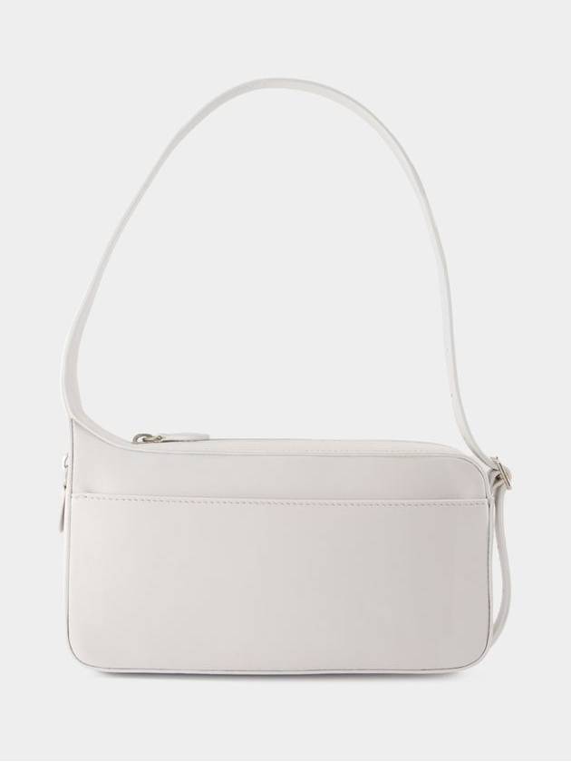 One Racer Baguette Leather Shoulder Bag White - COURREGES - BALAAN 4