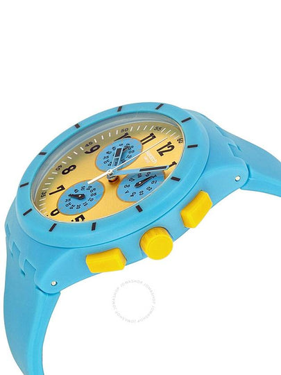 Swatch Maresoli Yellow Dial Blue Rubber Men's Watch SUSS400 - SWATCH - BALAAN 2