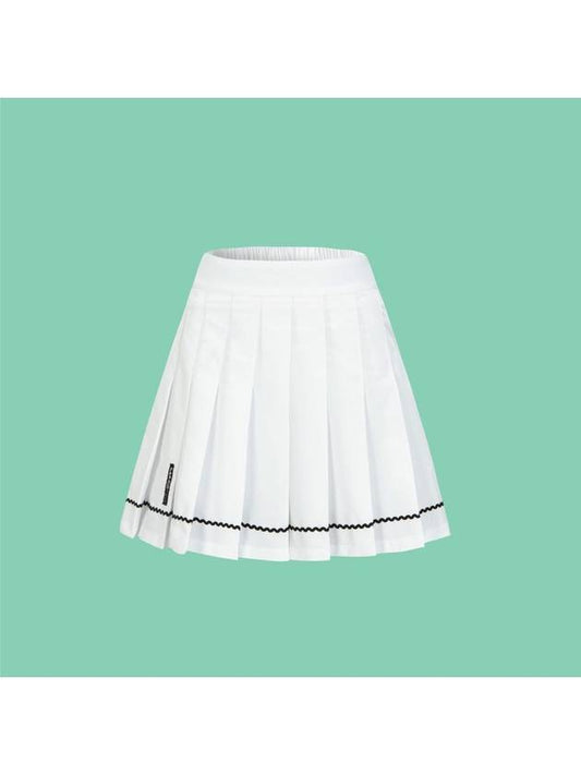 Skirt Shorts Black Label A-Line Woven Pleated Skirt GKW9224 - MAHES - BALAAN 1