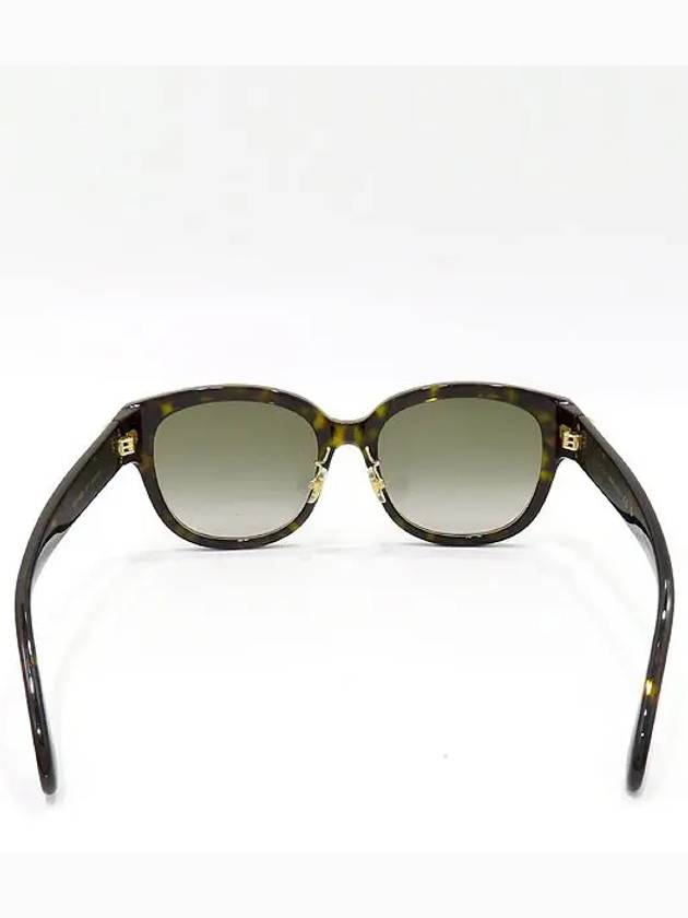 GG1409SK Gold tone metal double G logo detail on side special fit round sunglasses - GUCCI - BALAAN 4