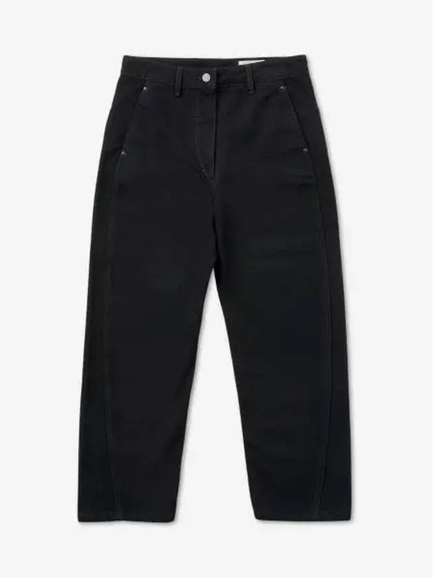 Twisted Denim Pants Black - LEMAIRE - BALAAN 1