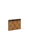 Monogram Reverse Canvas Card Wallet Brown - LOUIS VUITTON - BALAAN 3