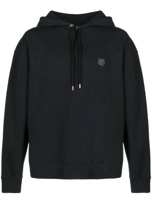 Bold Fox Head Patch Oversize Hoodie Black - MAISON KITSUNE - BALAAN 1