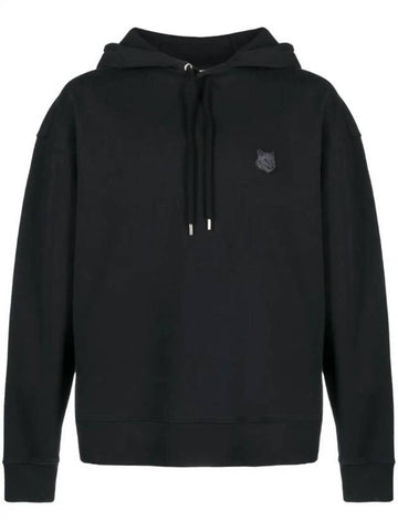 Bold Fox Head Patch Oversize Hoodie Black - MAISON KITSUNE - BALAAN 1