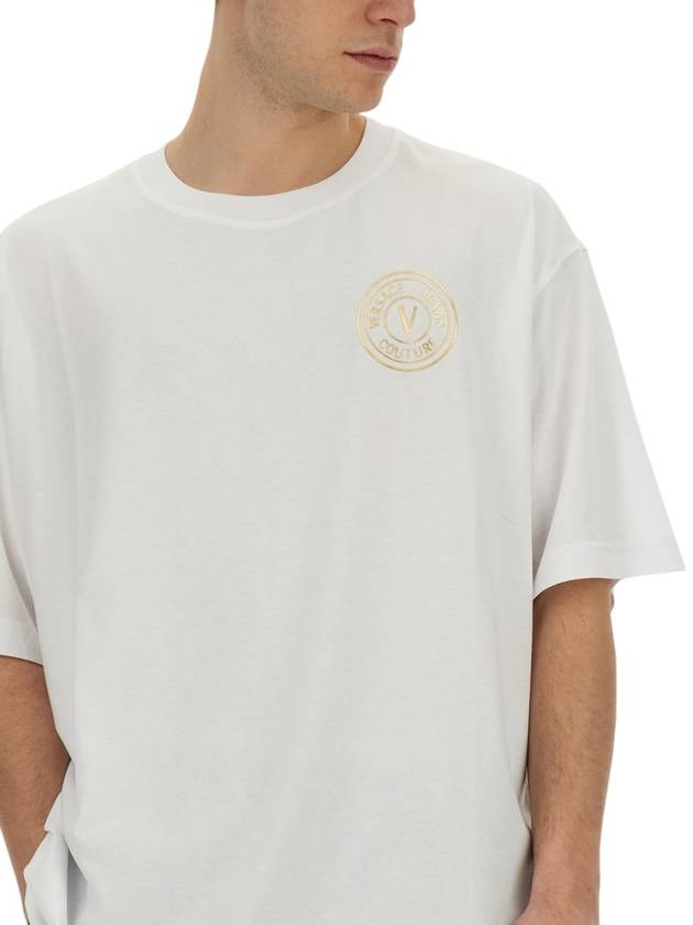 T-SHIRT WITH LOGO - VERSACE - BALAAN 4