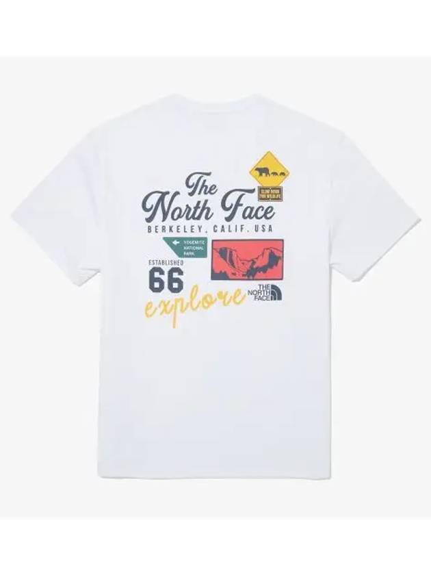 The North Face NT7UQ10K White Label Emblem Archive Short Sleeve Round Tee - THE NORTH FACE - BALAAN 1