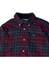 Men's Rasay Tailored Check Long Sleeve Shirt Cordovan Tartan - BARBOUR - BALAAN 4