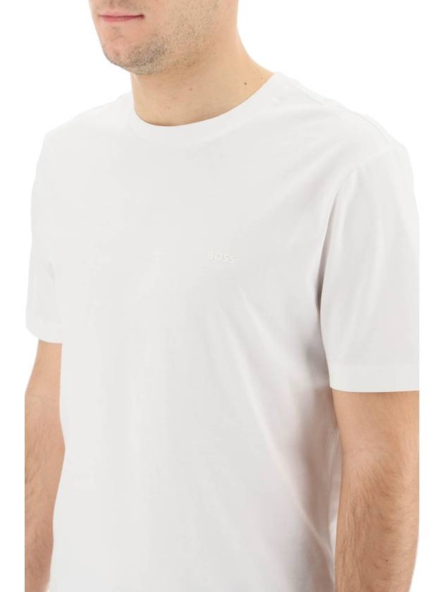 SS23 Cotton Jersey Logo T-Shirt White 50468347 - HUGO BOSS - BALAAN 5