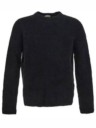 Crewneck Regular Fit Knit Top Black - TEN C - BALAAN 2