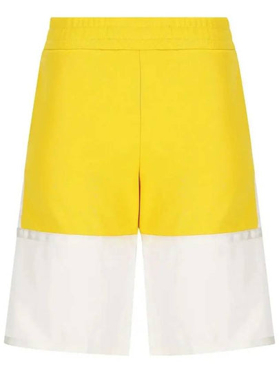 Kids Logo Two Tone Shorts Yellow - FENDI - BALAAN 2