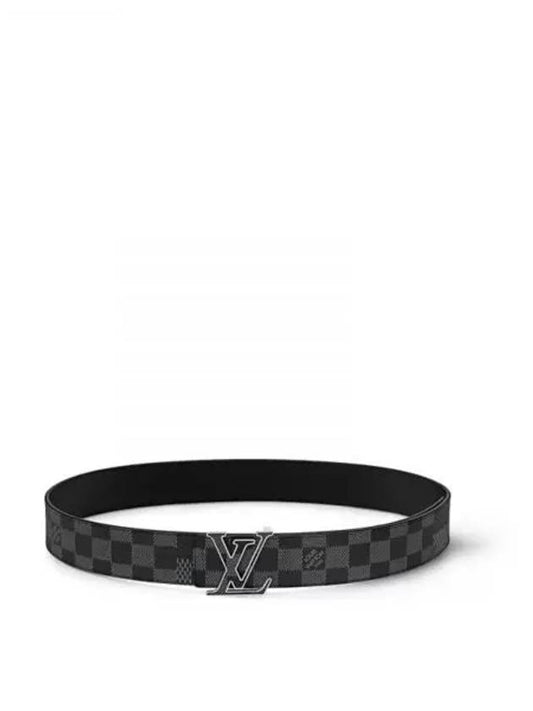 Men's LV Initial 40MM Reversible Belt Black - LOUIS VUITTON - BALAAN 2