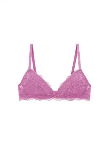 UNDERWEAR Women s Flower Lace Padded Triangle Bra Royal Purple 270764 - EMPORIO ARMANI - BALAAN 1