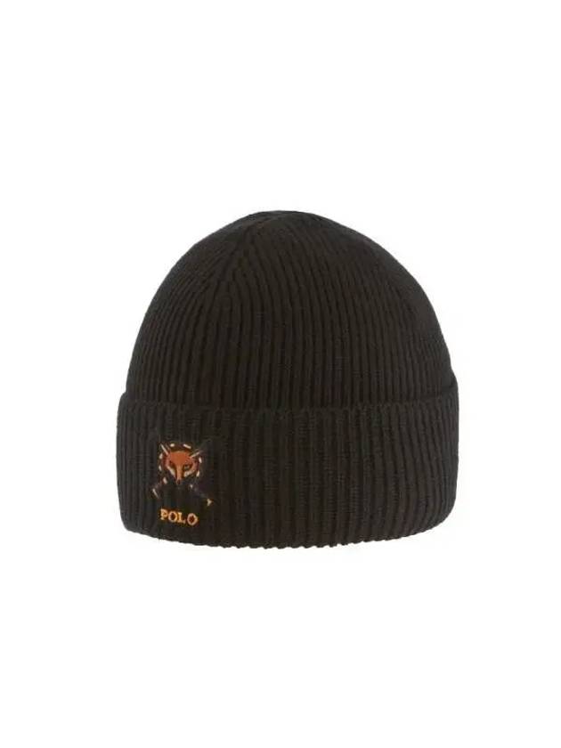 PC0918 001 Fox Embroidery Beanie - POLO RALPH LAUREN - BALAAN 3