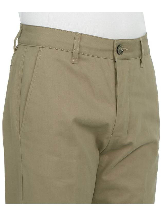 Cotton Chino Straight Pants Beige Khaki - AMI - BALAAN 10