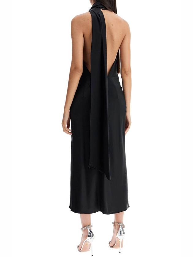 'moli' silk satin midi dress - MAX MARA - BALAAN 3