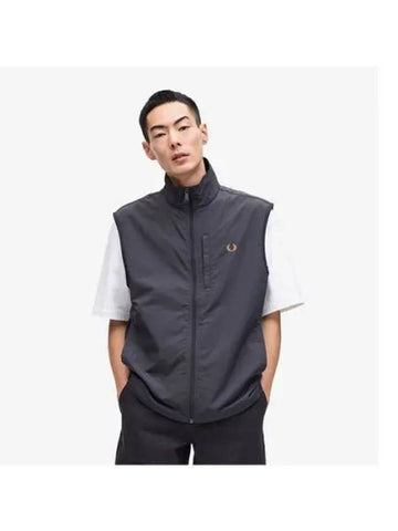 Fred Perry Sport Nylon High Neck Vest 297 AFPM2417808 - FRED PERRY - BALAAN 1