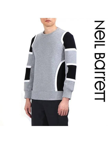 Men's Neoprene Sweatshirt Grey - NEIL BARRETT - BALAAN 1