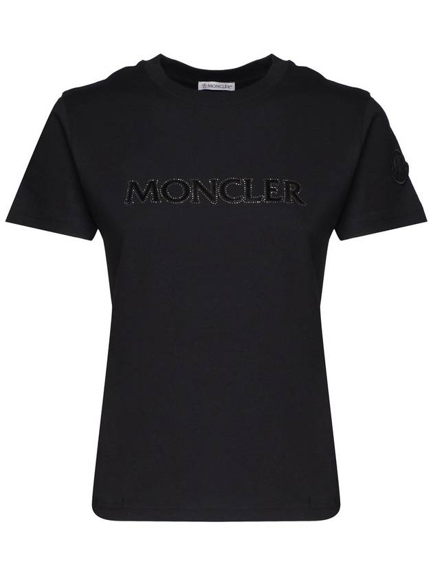 Logo short sleeve t shirt black - MONCLER - BALAAN 2