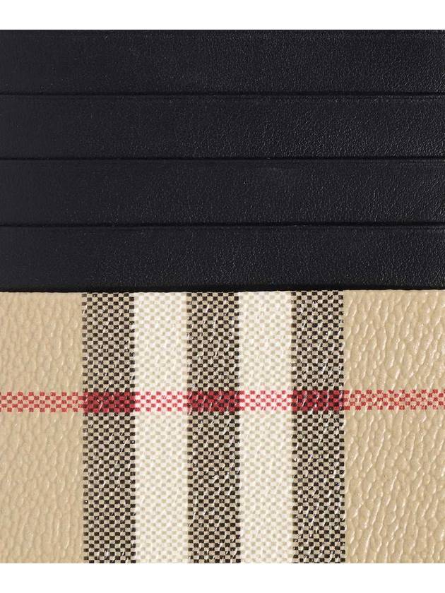 Check Zipper Card Wallet Beige - BURBERRY - BALAAN 4