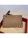 Rockstud Card Wallet Pink - VALENTINO - BALAAN 10