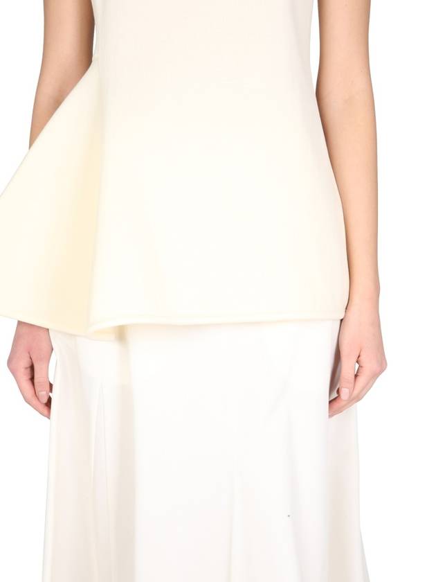 Women's Sleeveless Blouse Beige - JIL SANDER - BALAAN 5