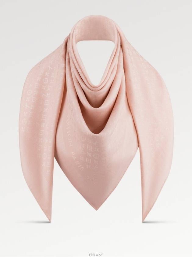 Evermore Monogram Scarf Pink - LOUIS VUITTON - BALAAN 2