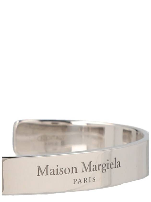 Engraving Logo Cuff Bracelet Silver - MAISON MARGIELA - BALAAN 4