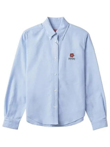 slim fit shirt sky blue - KENZO - BALAAN 1