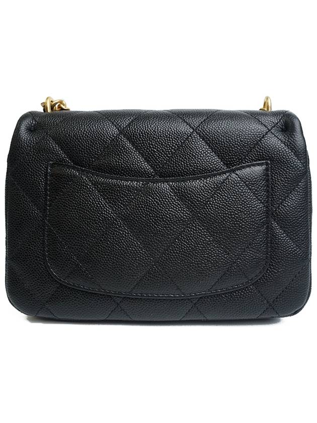 Calfskin Mini Flap Shoulder Bag Black - CHANEL - BALAAN 5