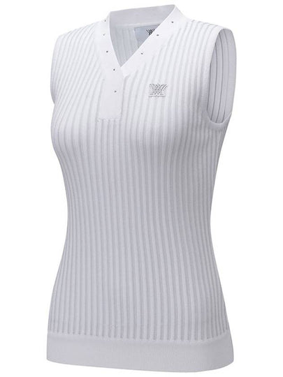 W Bone Tissue Metal Mix Sleeveless ShirtWH - ANEWGOLF - BALAAN 2