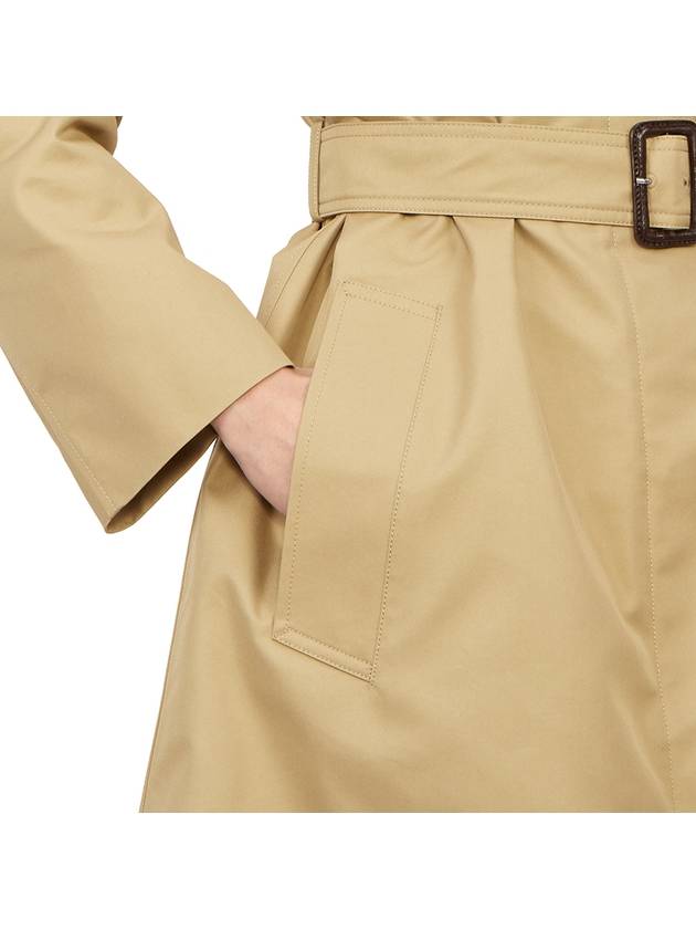 Vanda Belted Cotton Trench Coat Beige - MAX MARA - BALAAN 10