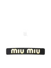 Plexiglas Metal Hair Clip Black - MIU MIU - BALAAN 2