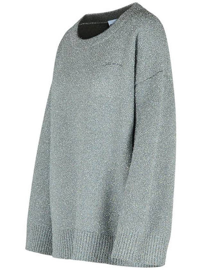 Ganni 'Sparkle' Grey Wool Blend Sweater - GANNI - BALAAN 2