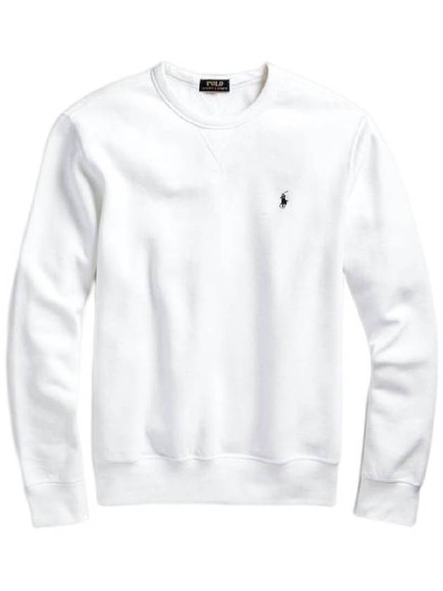 Embroidered Logo Pony Crew Neck Sweatshirt White - POLO RALPH LAUREN - BALAAN 2